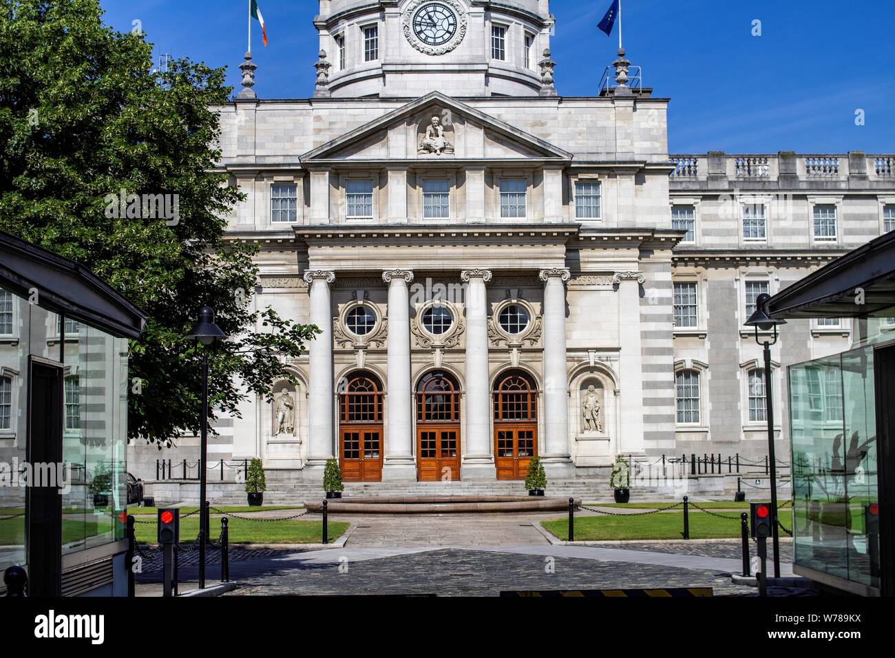 Departamento del Taoiseach, Primer Ministro irlandés, edificios del gobierno, Upper Merrion Street, Dublín, Irlanda Foto de stock