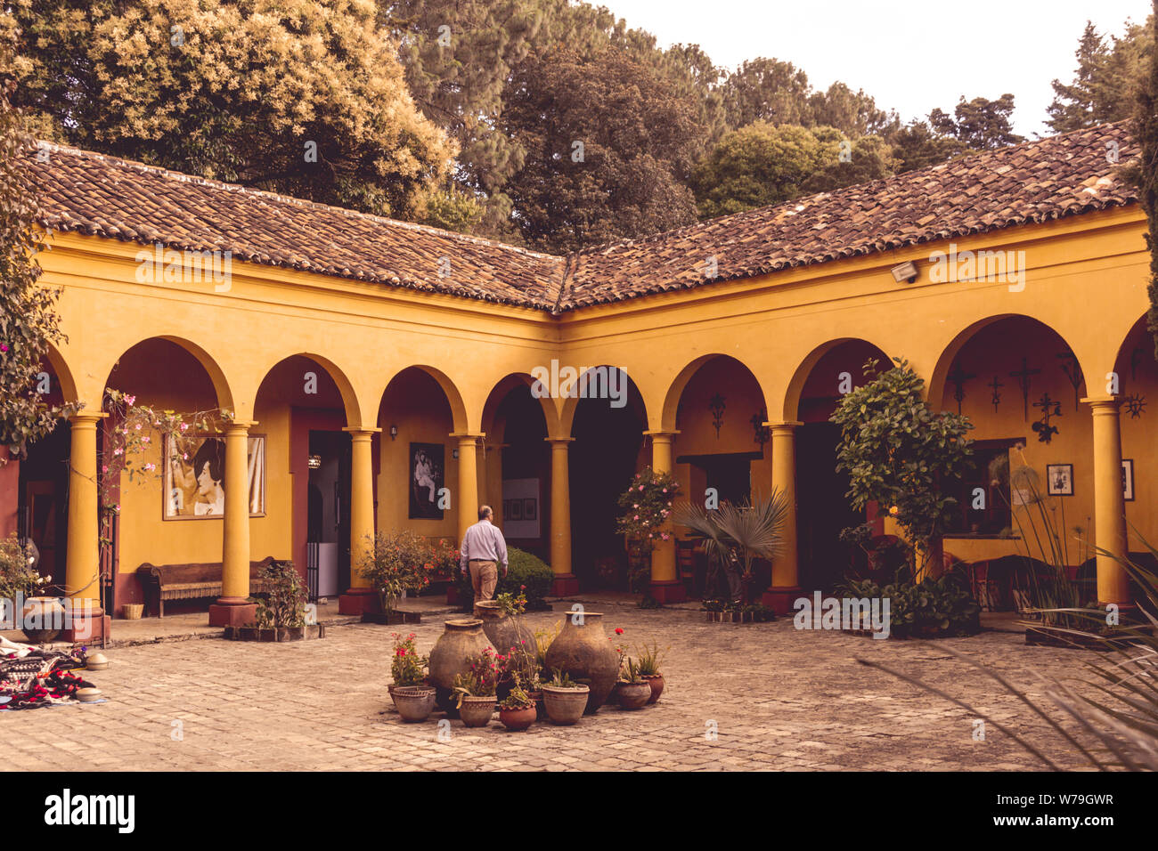 San Cristóbal de las Casas, Chiapas / México - 21/07/2019: Detalle de sitio cultural Na Bolom en San Cristóbal de las Casas, México Foto de stock