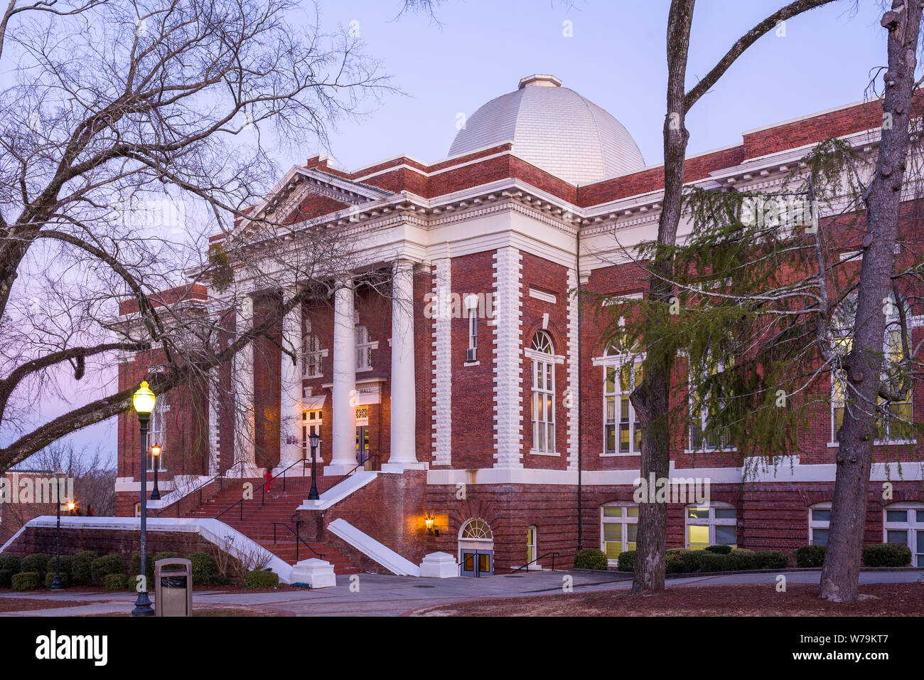 Tompkins Hall, Tuskegee Institute National Historic Site, fundador Booker T. Washington, Alabama Foto de stock