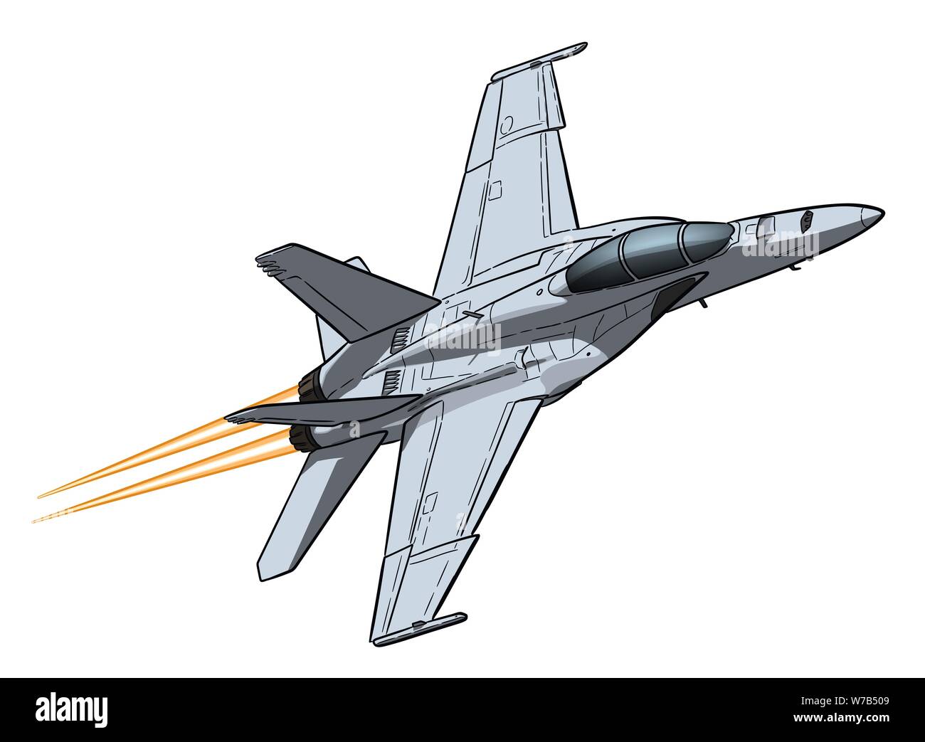 American jet aviones de combate. Vector dibujar a mano alzada Imagen Vector  de stock - Alamy