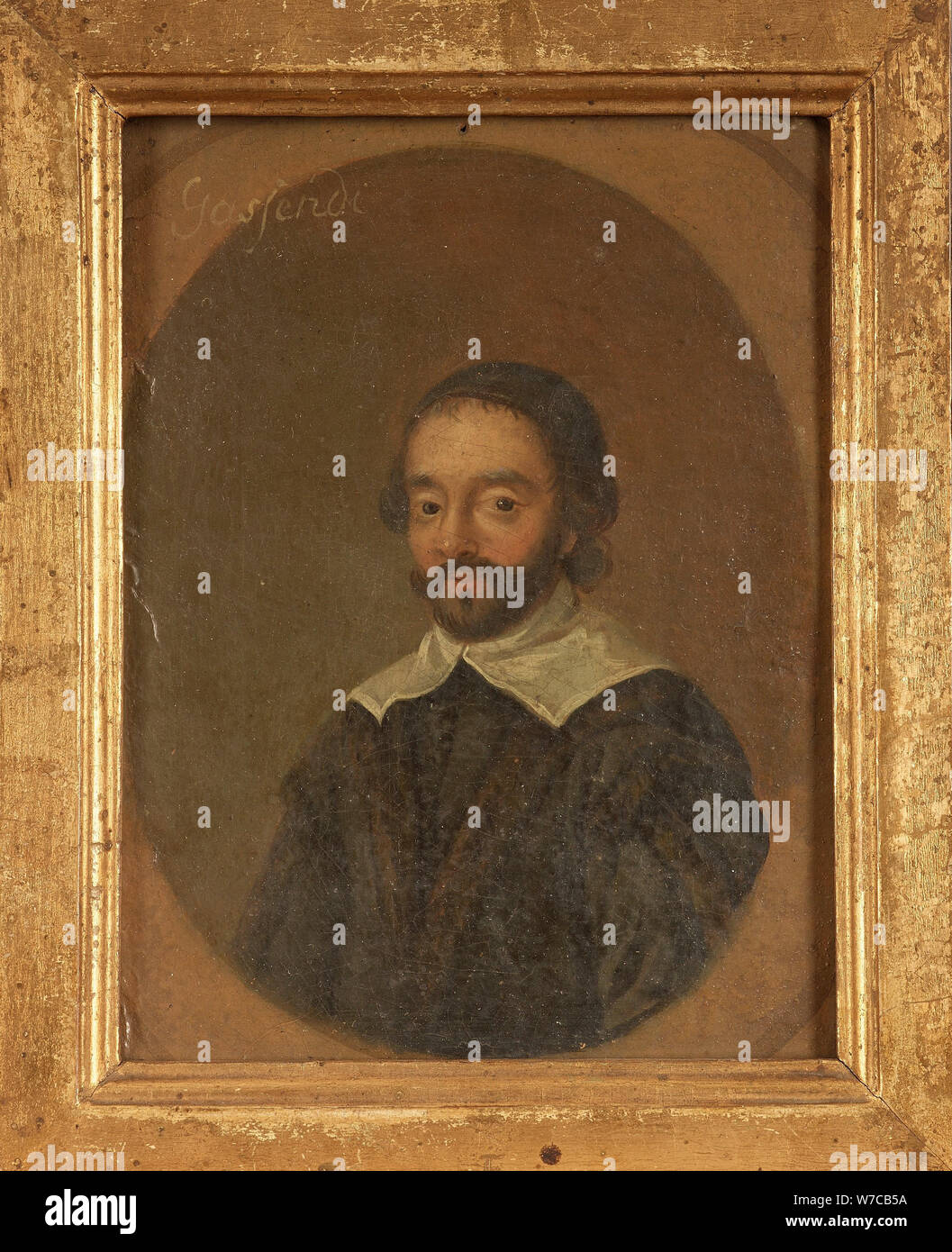 Retrato del filósofo Pierre Gassendi (1592-1655), siglo XVIII. Foto de stock