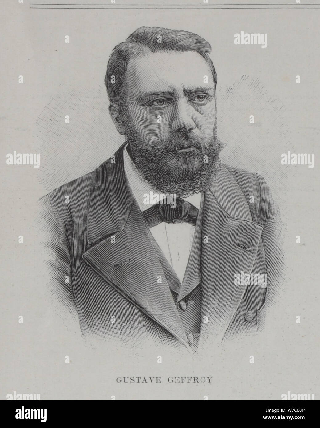 Retrato del autor Gustave "fundación" por Geffroy (1855-1926), 1896. Foto de stock