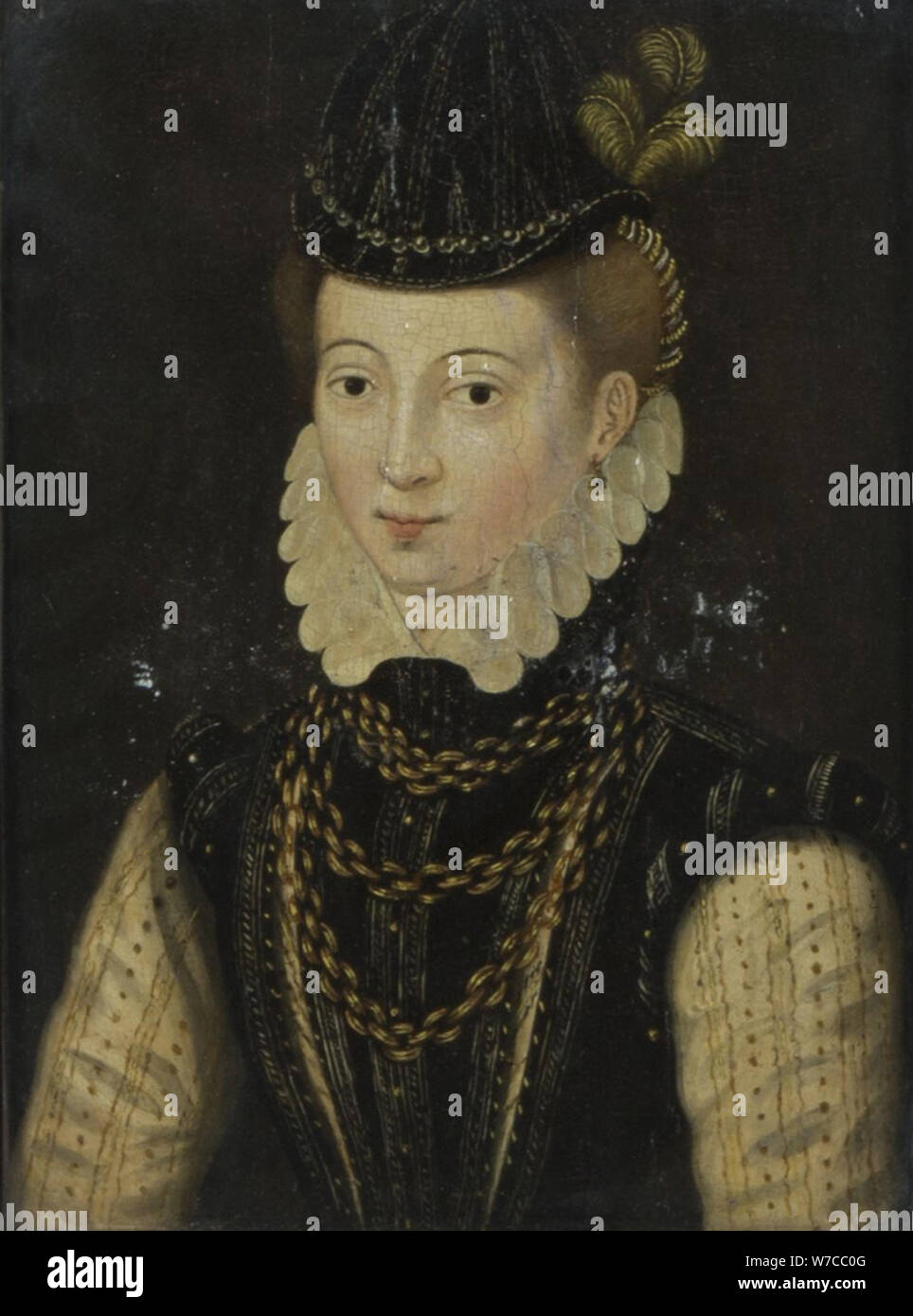 Retrato de Diane de Poitiers (1499-1566). Foto de stock