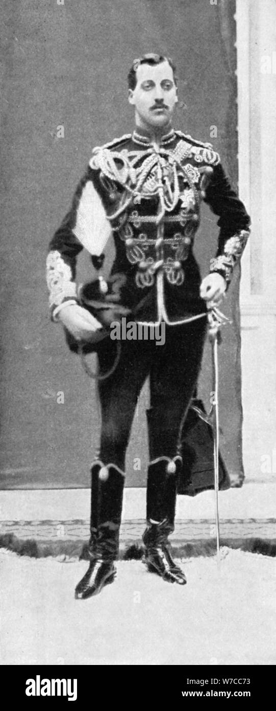 El príncipe Alberto Víctor, duque de Clarence y Avondale, c1890s.Artista: London & Photographic estereoscópica Co Foto de stock