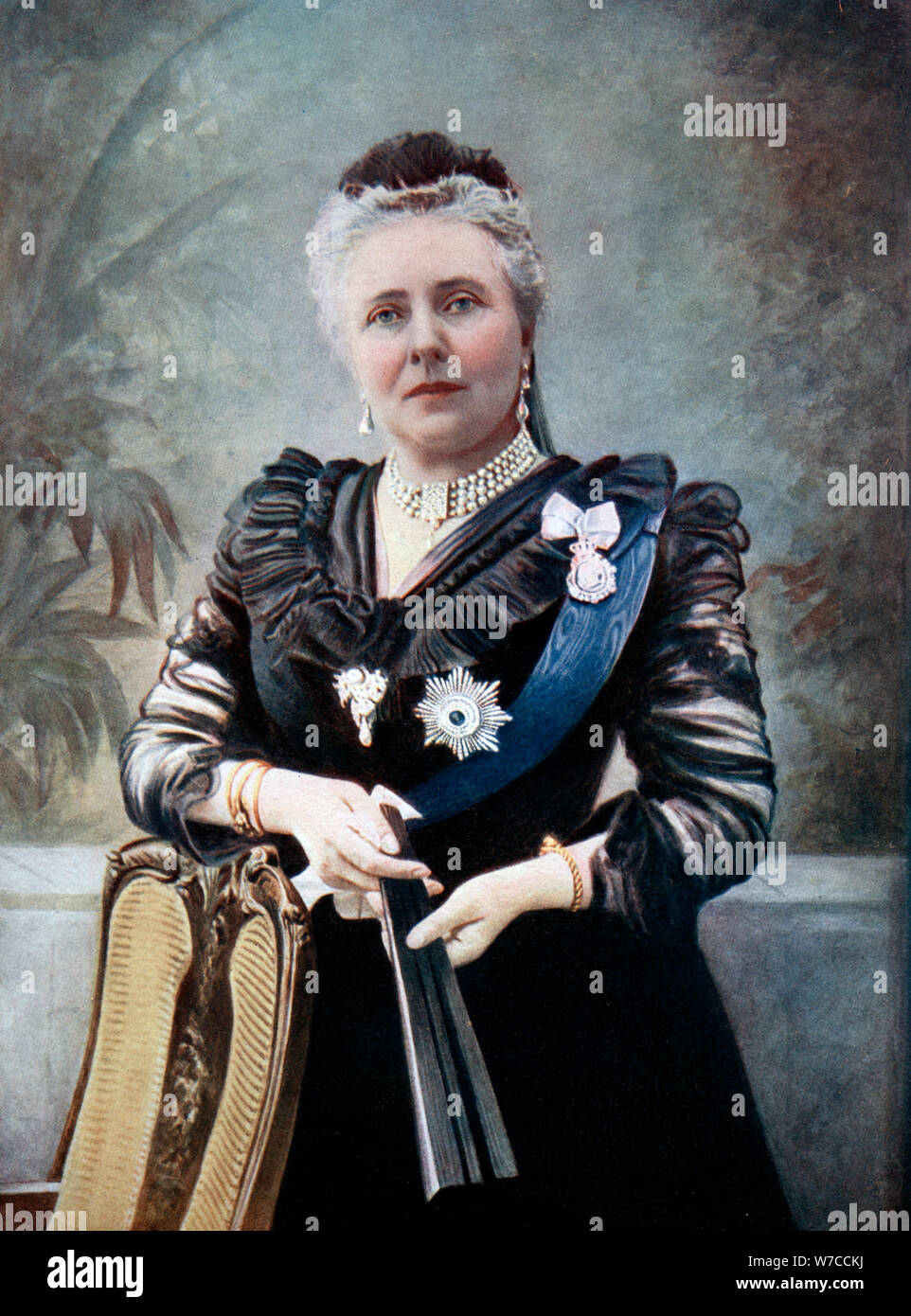La princesa Victoria Adelaida María Luisa, a finales del siglo XIX. Artista: Desconocido Foto de stock