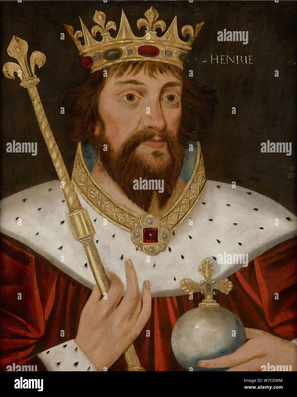 Retrato del Rey Enrique I de Inglaterra (1892-1941). Foto de stock