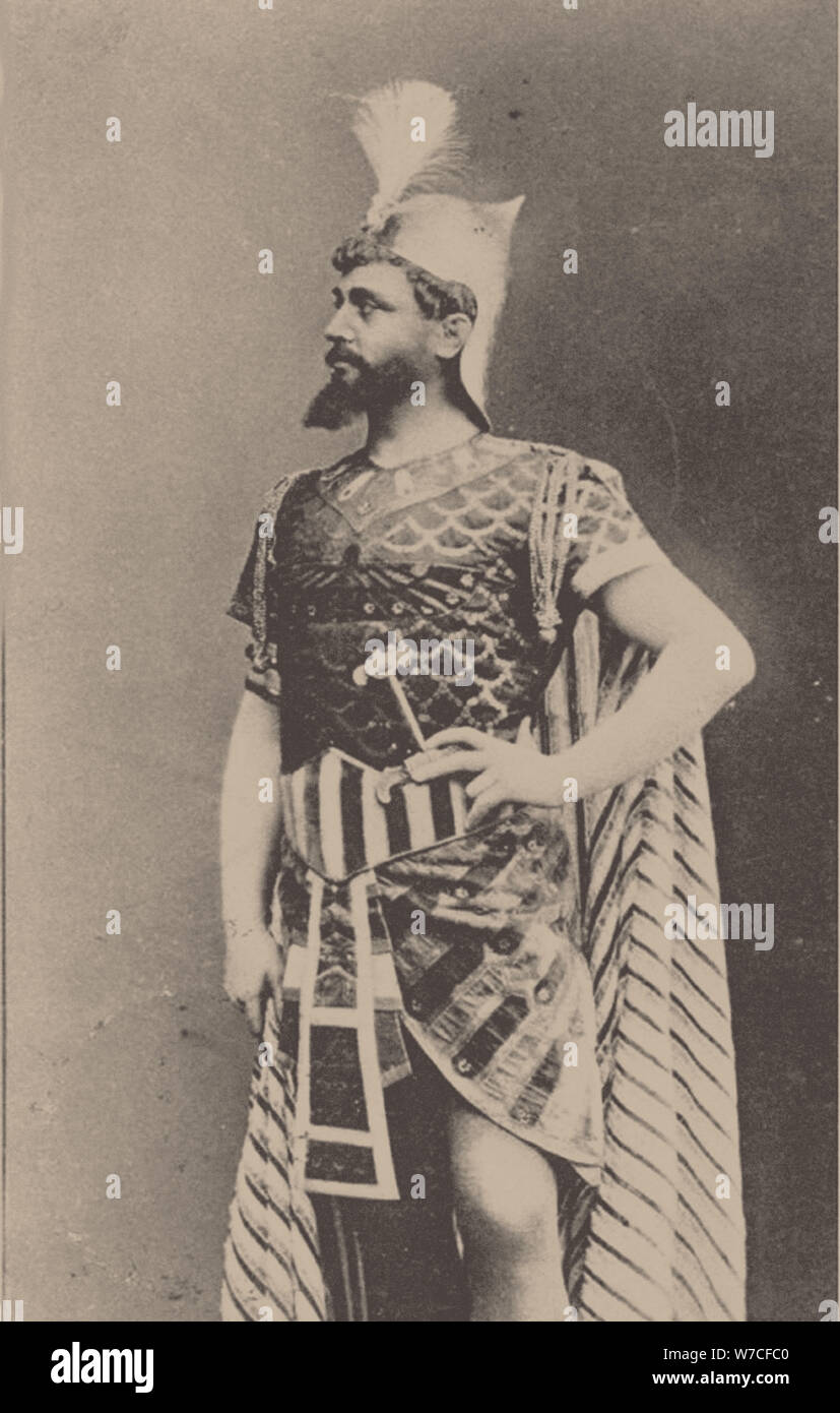 Vilhelm Herold (1865-1937) como Radamès en la ópera Aída de Giuseppe Verdi, . Foto de stock