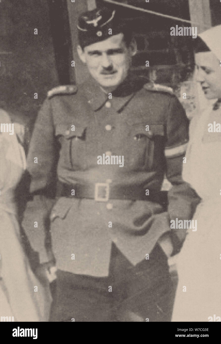 Irmfried Eberl como el primer comandante de Treblinka, 1942. Foto de stock