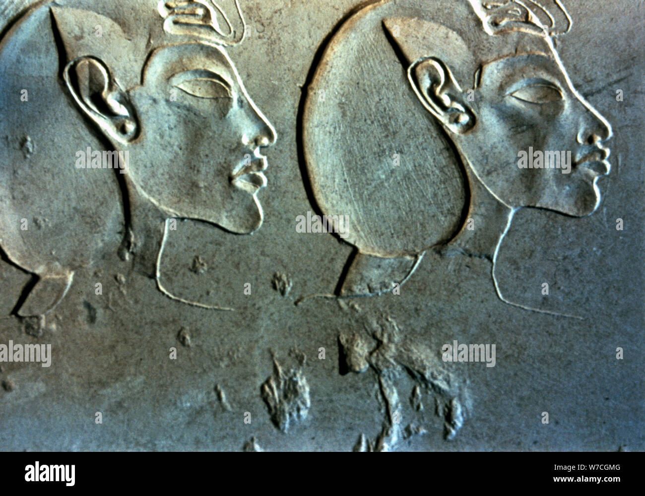 Alivio del faraón Amenhotep IV o Aknaton. Foto de stock