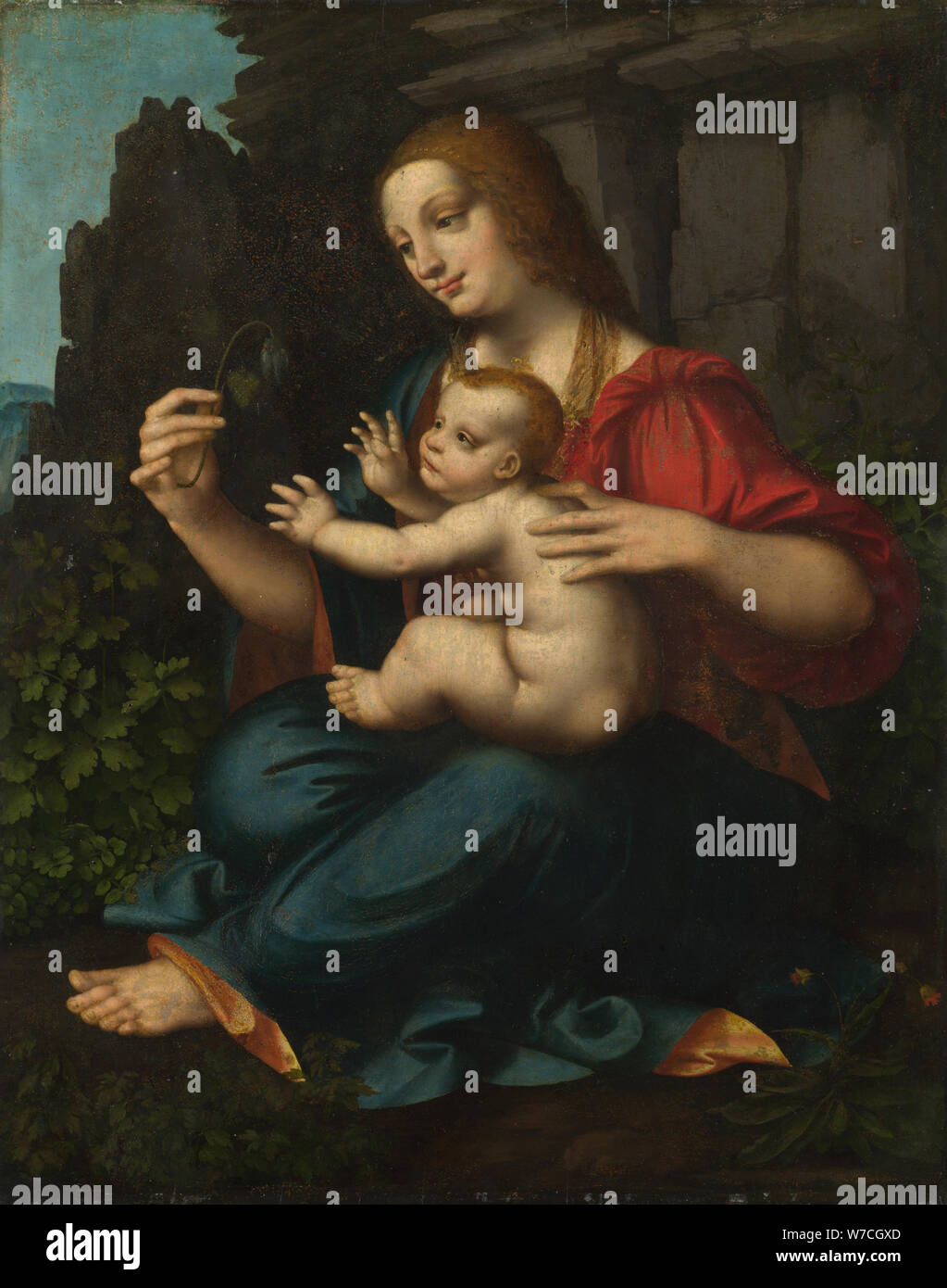 La Virgen y el Niño, c1520. Foto de stock