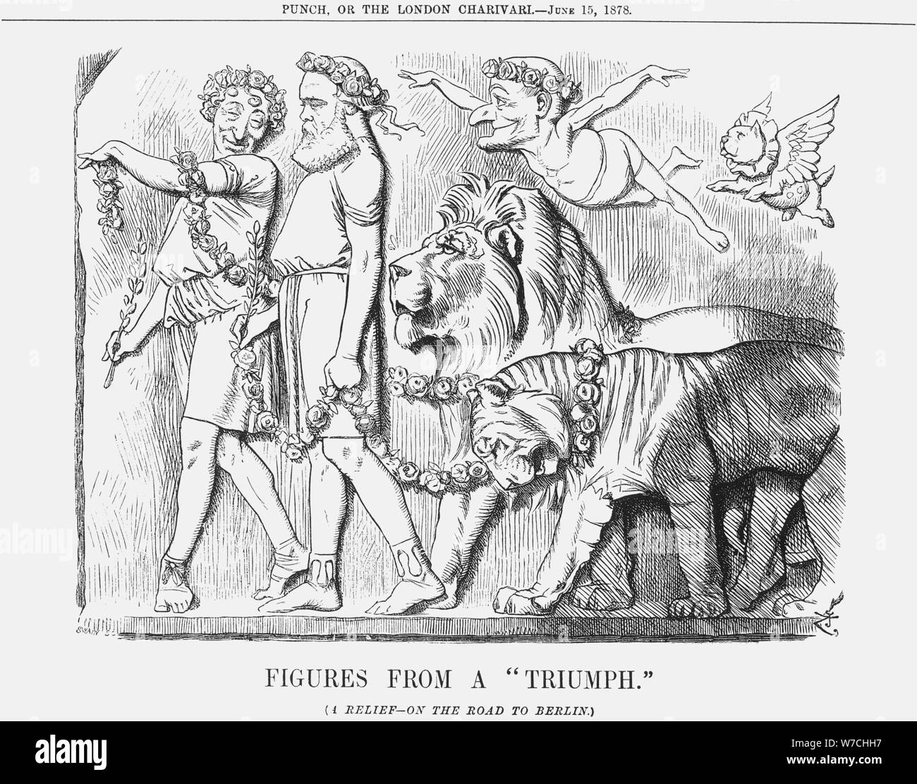 "Las cifras de un triunfo", 1878. Artista: Joseph Swain Foto de stock