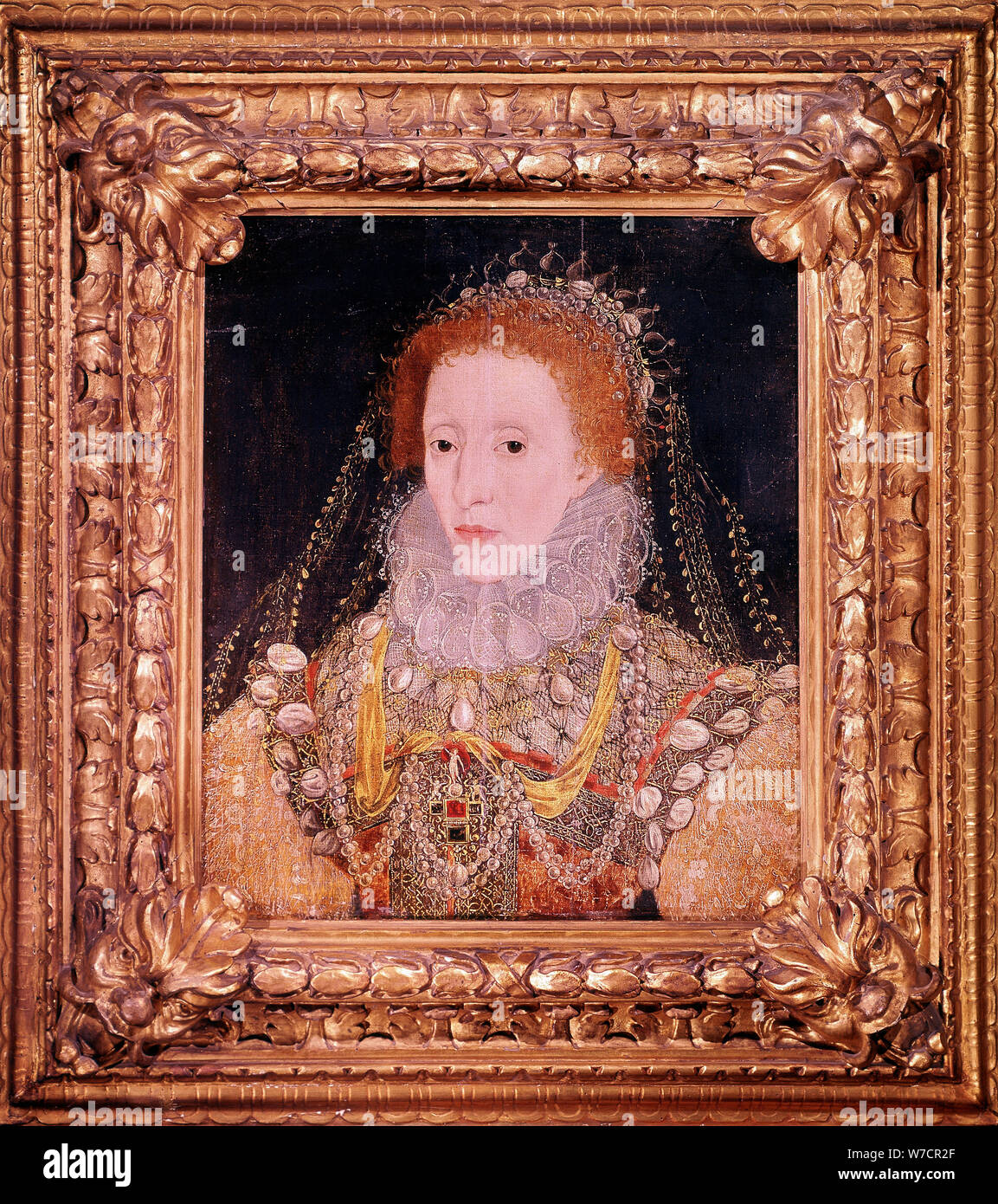 Isabel I, reina de Inglaterra e Irlanda, c1580. Artista: Desconocido Foto de stock