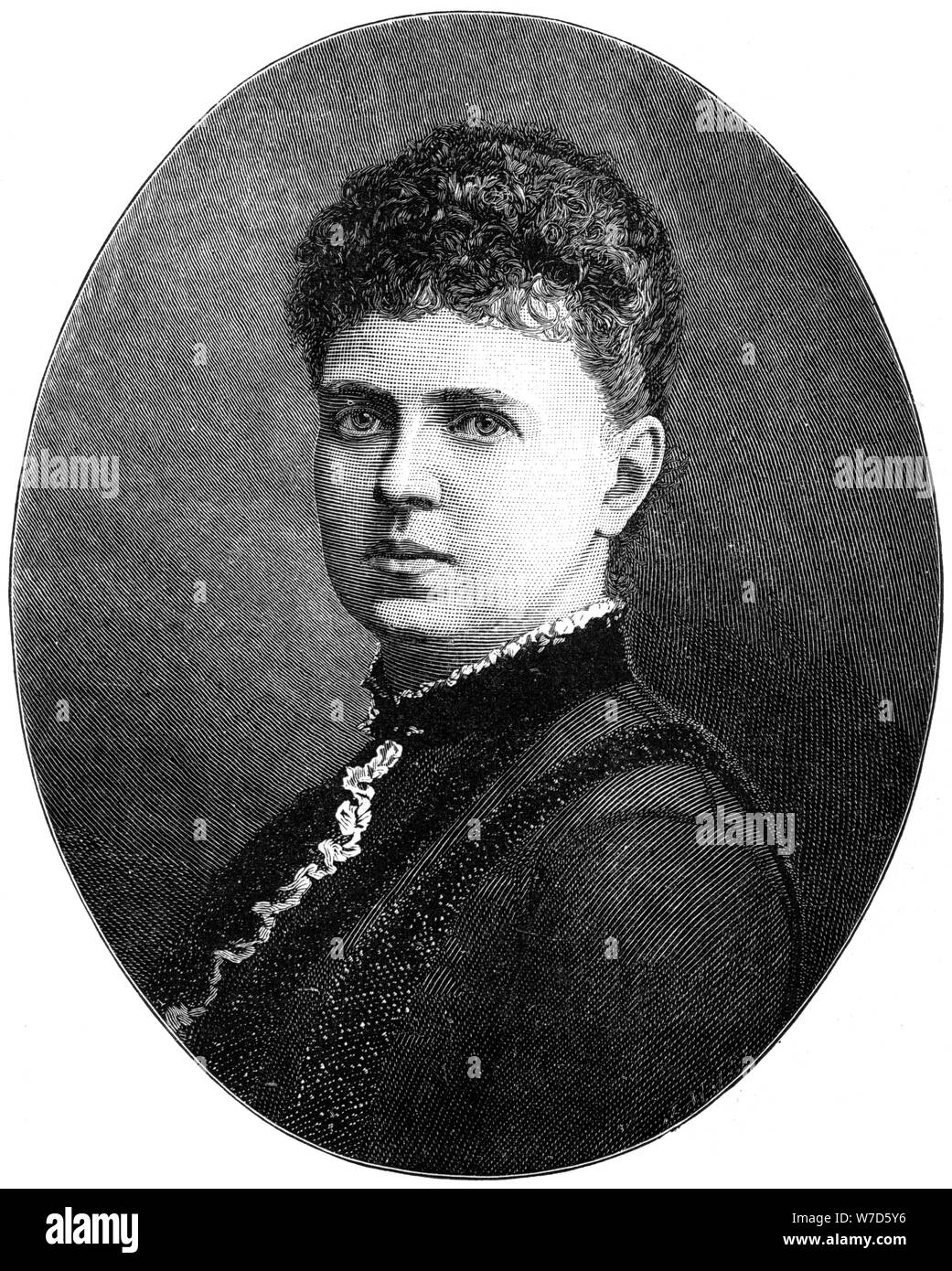 María Alexandrovna de Rusia, Duquesa de Edimburgo, 1900.Artista: W&D Downey Foto de stock