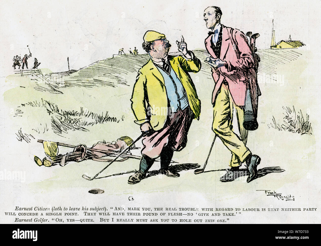 "Golf", 1919. Artista: Desconocido Foto de stock