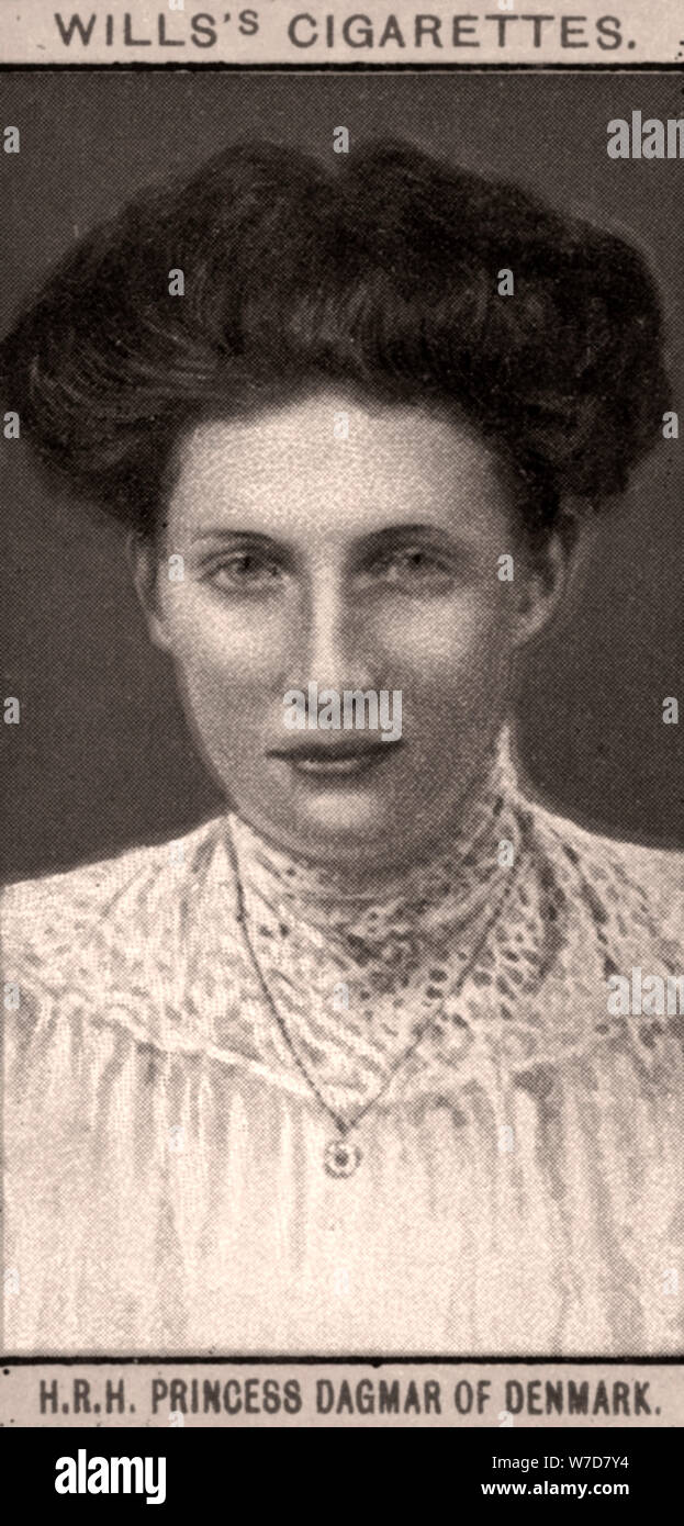 H.R.H Princesa Dagmar de Dinamarca, 1908.Artista: WD & HO TESTAMENTOS Foto de stock