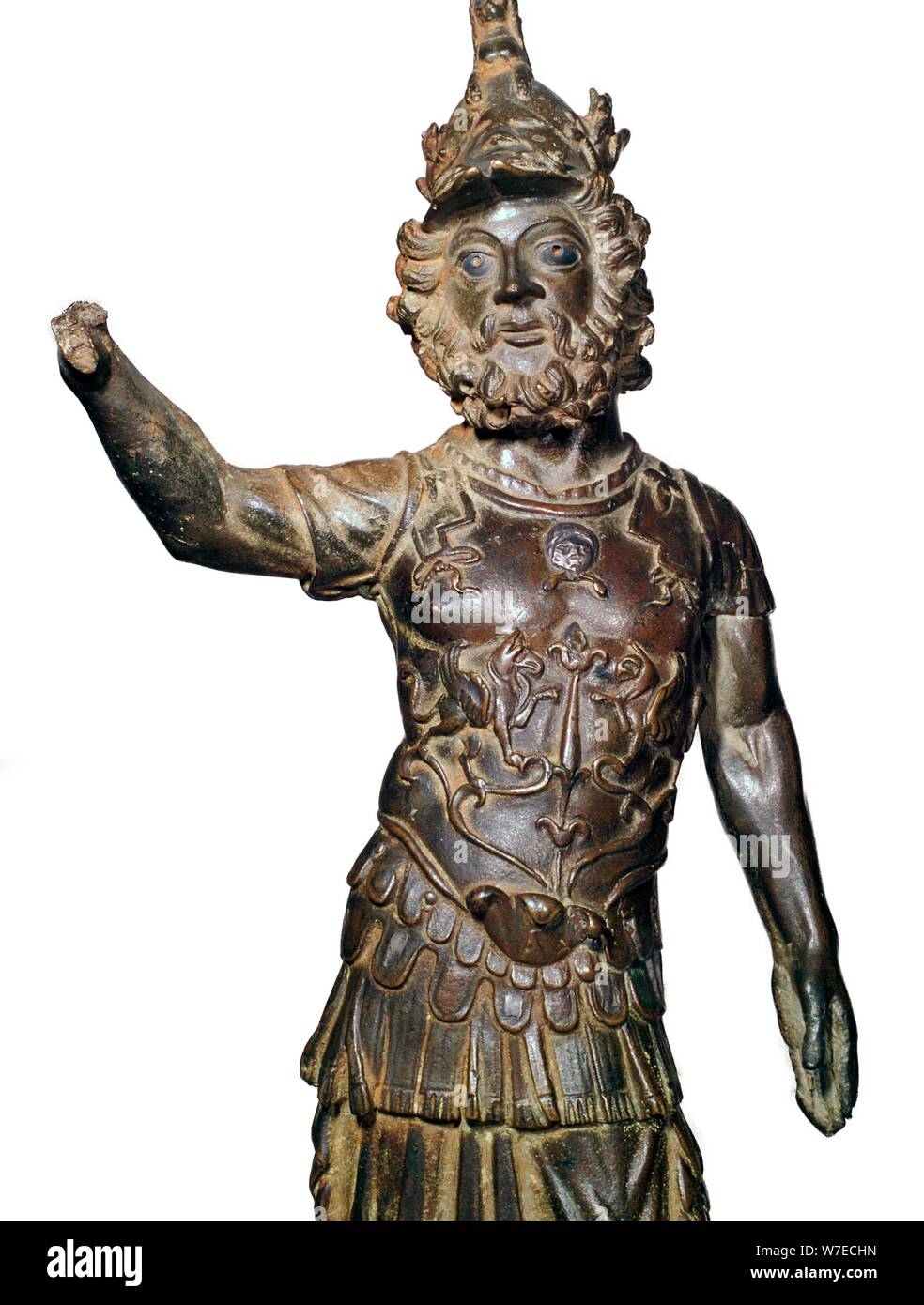 Estatuilla De Bronce Romano Del Dios Marte Del Siglo Ii A Artista Desconocido Fotografía De