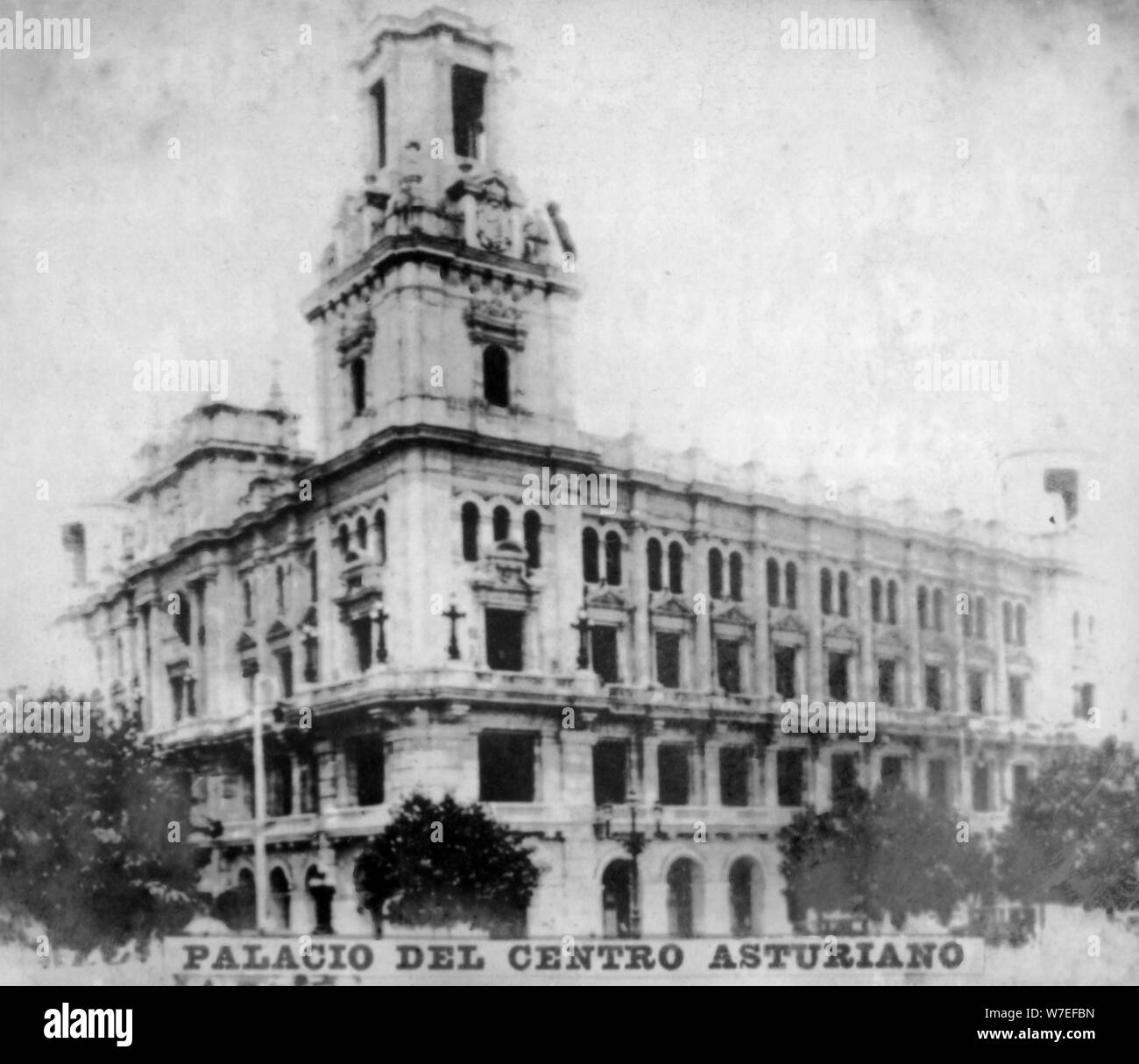 Palacio del Centro Asturiano (Palacio del Centro Asturiano), La Habana, Cuba, C1910. Artista: Desconocido Foto de stock