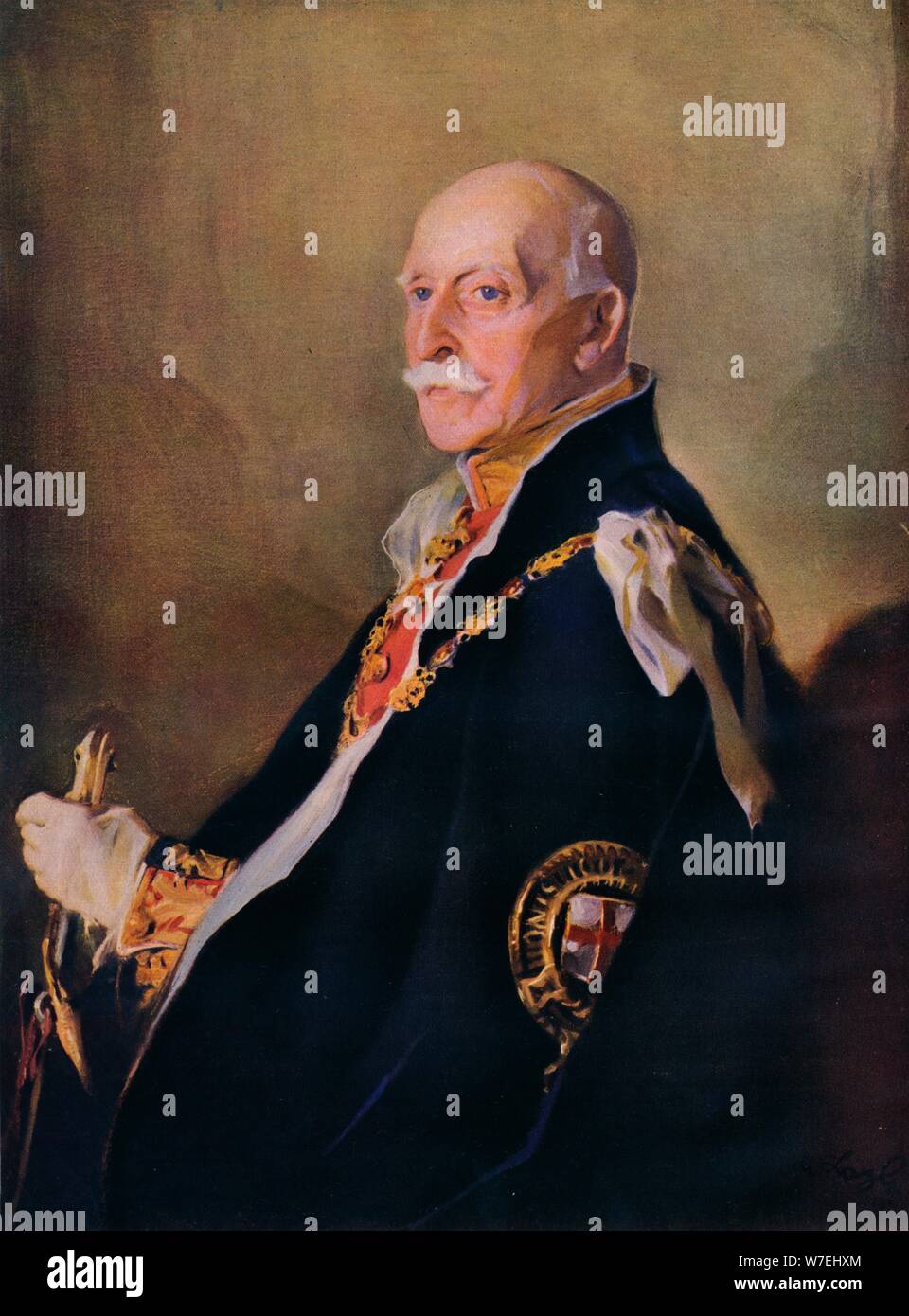 El príncipe Arturo, Duque de Connaught y Strathearn, (1850-1942), 1937. Artista: Philip de Laszlo Foto de stock
