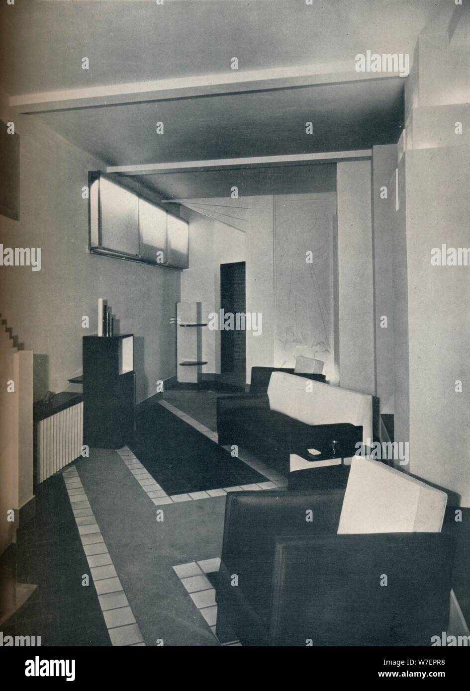 1930 "sala de estar", 1930. Artista: Desconocido. Foto de stock