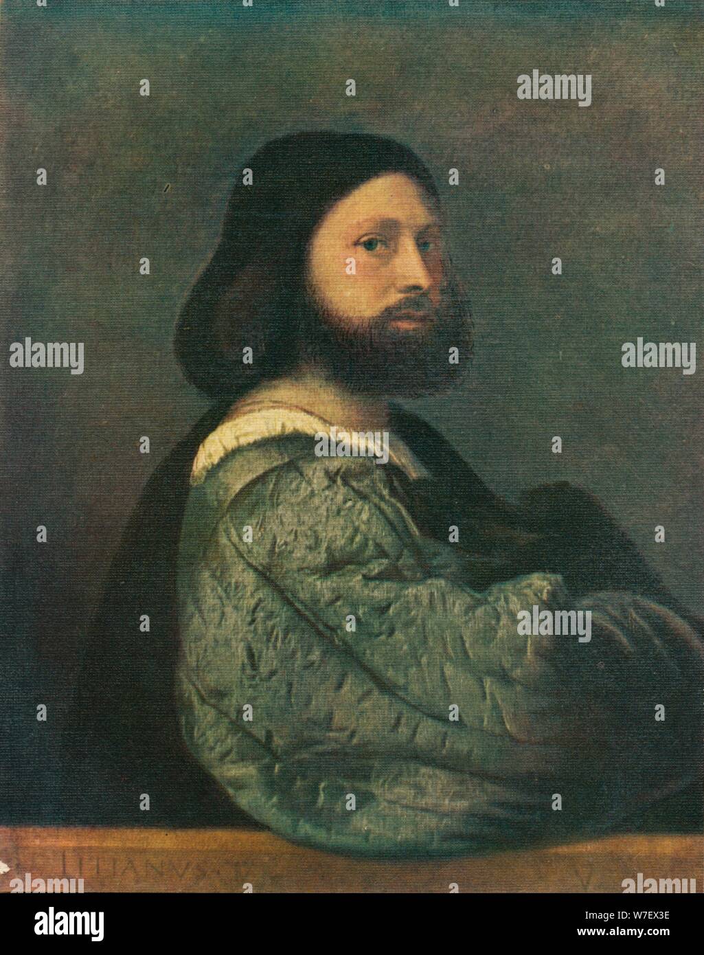 "Retrato de Gerolamo Barbarigo', 1510 (1909). Artista: Tiziano. Foto de stock