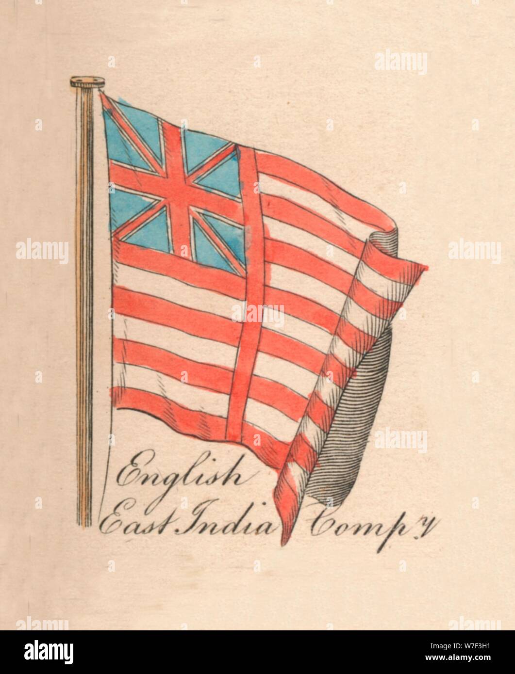 'English East India Company", de 1838. Artista: Desconocido. Foto de stock