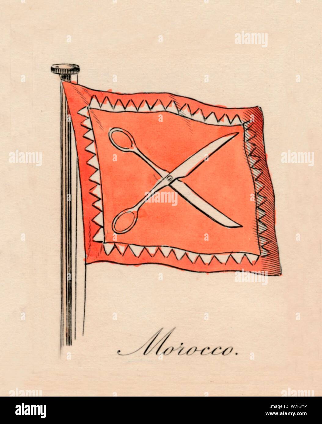 'Marruecos', de 1838. Artista: Desconocido. Foto de stock