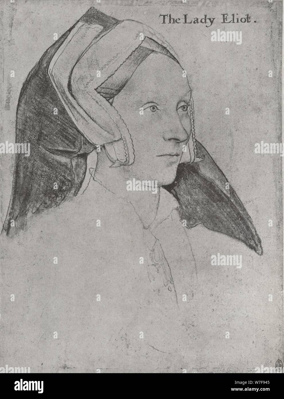 'Margaret, Lady Elyot', C1532-1534 (1945). Artista: Hans Holbein el joven. Foto de stock