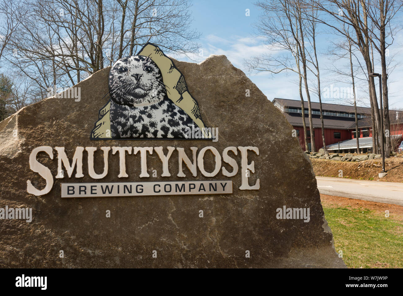 Smuttynose Brewing Company en Hampton NH Foto de stock