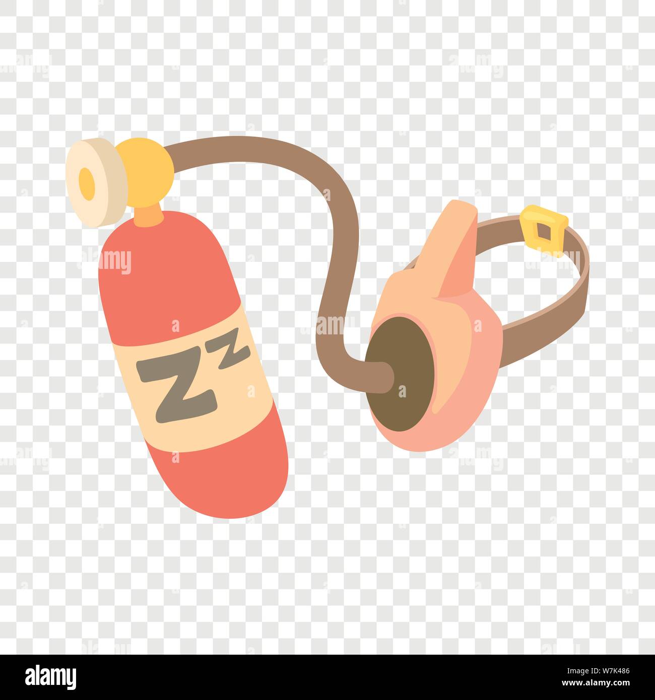 Icono de máscara de oxígeno, estilo de dibujos animados Imagen Vector de  stock - Alamy