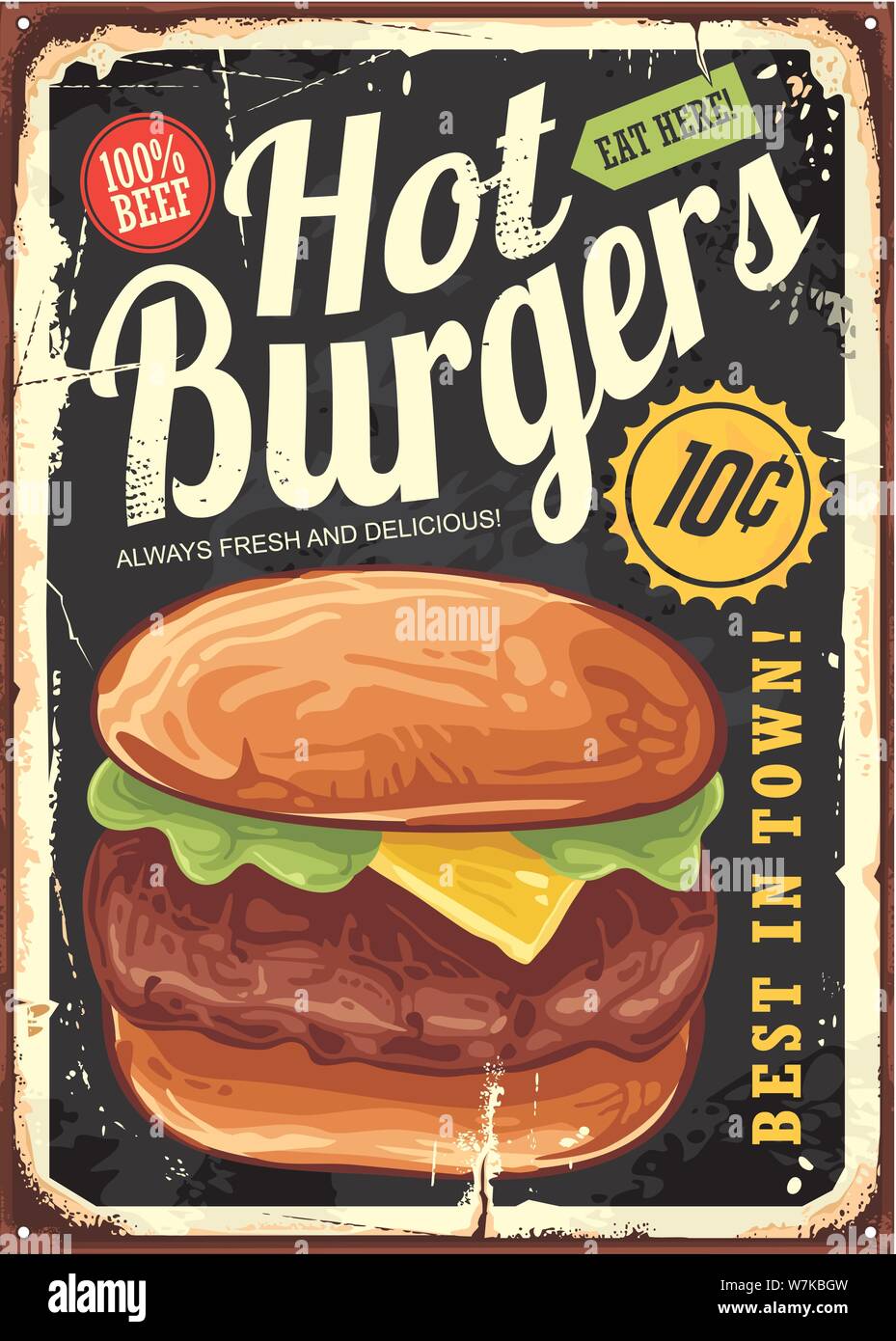 Anuncio de hamburguesa fotografías e imágenes de alta resolución - Alamy