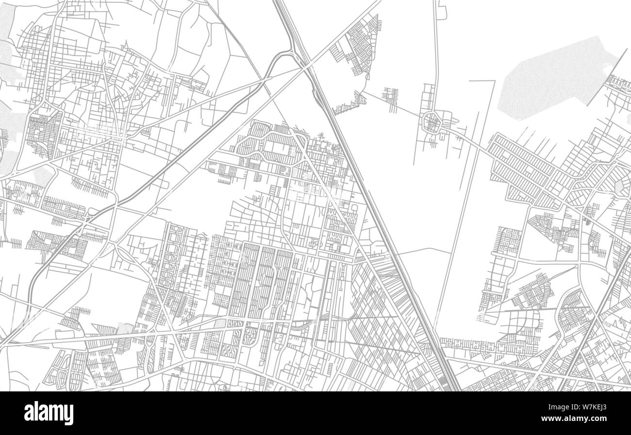 San Pablo de las Salinas, México, México, brillante esbozado mapa de vectores con grande y