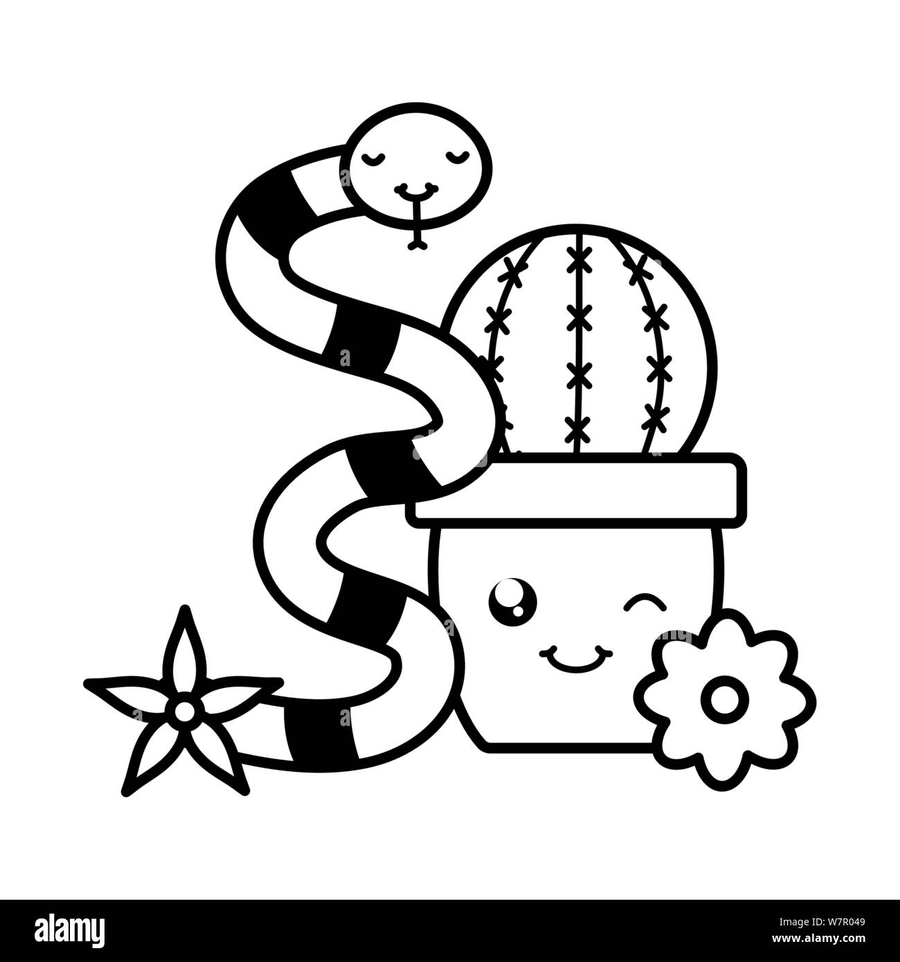 Serpiente Kawaii Fotos E Imagenes De Stock Alamy