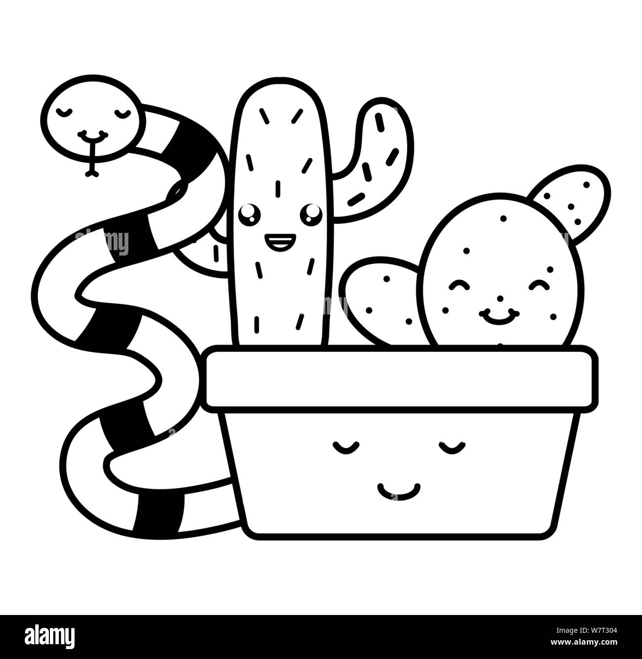 Serpiente Kawaii Fotos E Imagenes De Stock Alamy