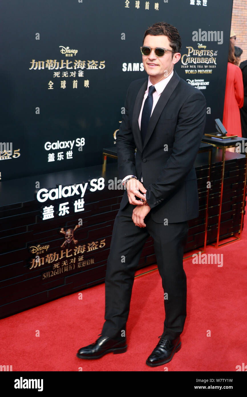 El actor inglés Orlando Bloom llega a la alfombra roja para El actor inglés Orlando Bloom llega a la alfombra roja para