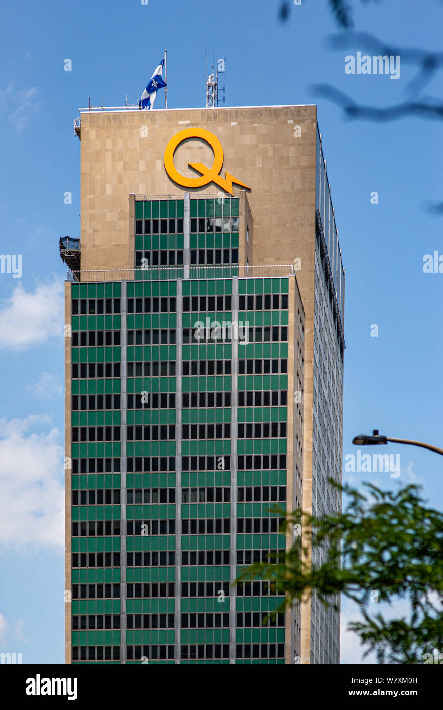 Montreal Canada 6 De Agosto 2019 Signo De Hydro Quebec En