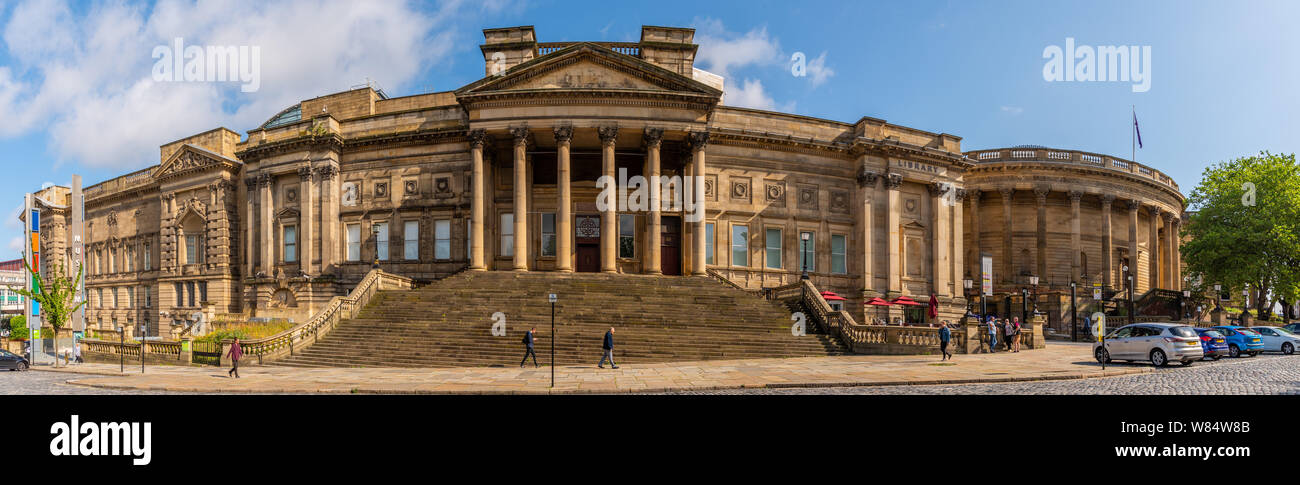 Museo del mundo, la Biblioteca Central, la Galería de Arte Walker en William Brown Street, Liverpool Foto de stock