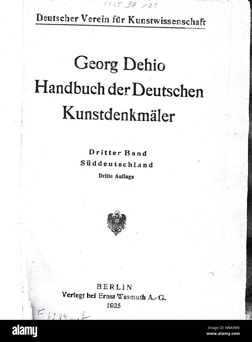 1925 Dehio gmuend 01. Foto de stock