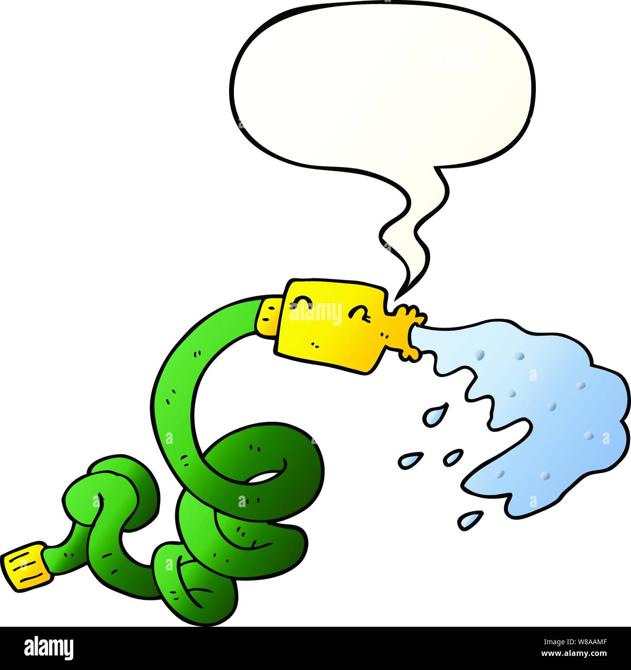 Manguera de dibujos animados con burbujas de voz Imagen Vector de stock - Alamy Manguera de dibujos animados con burbujas de voz Imagen Vector de stock - Alamy