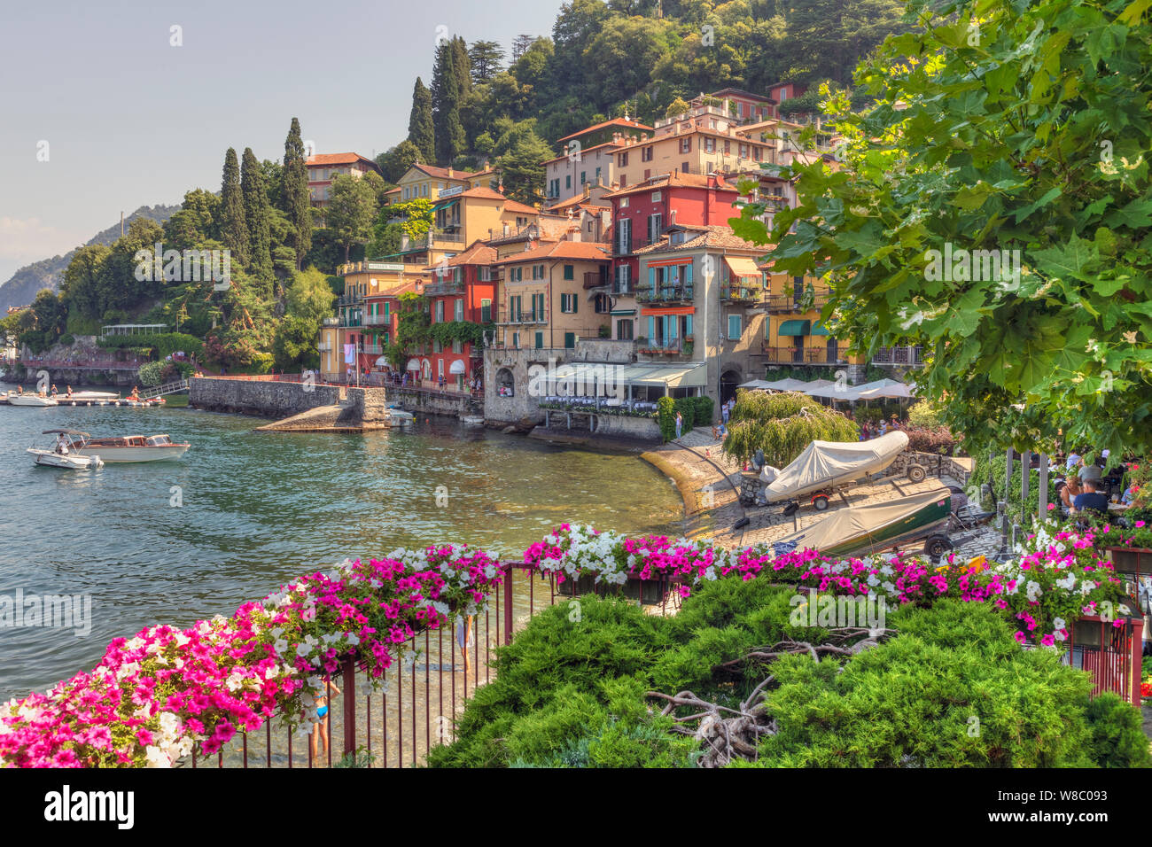 Varenna, el Lago de Como, en Lombardía, Italia, Europa Foto de stock
