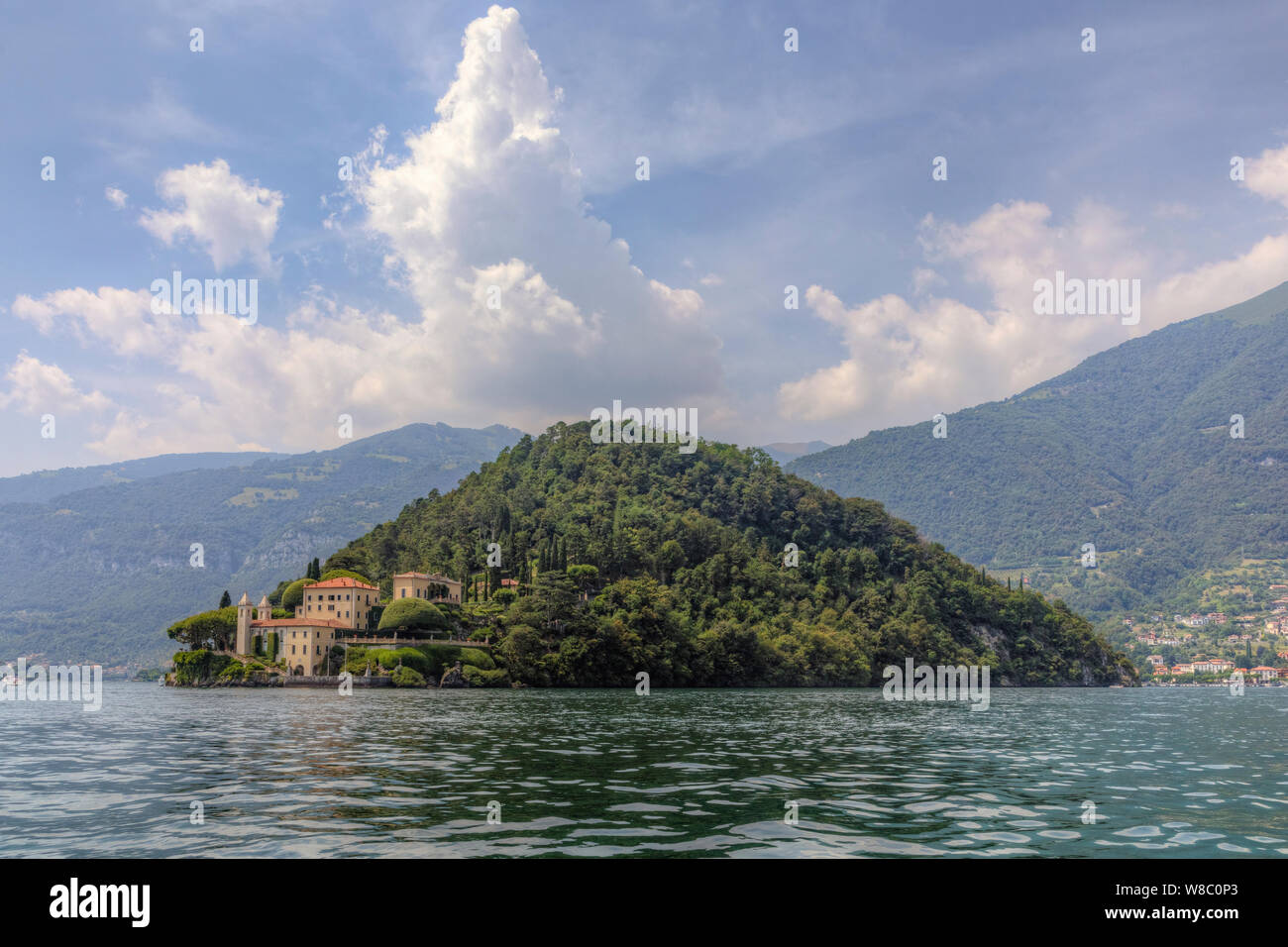 Lenno, Villa del Balbianello, el Lago de Como, en Lombardía, Italia, Europa Foto de stock