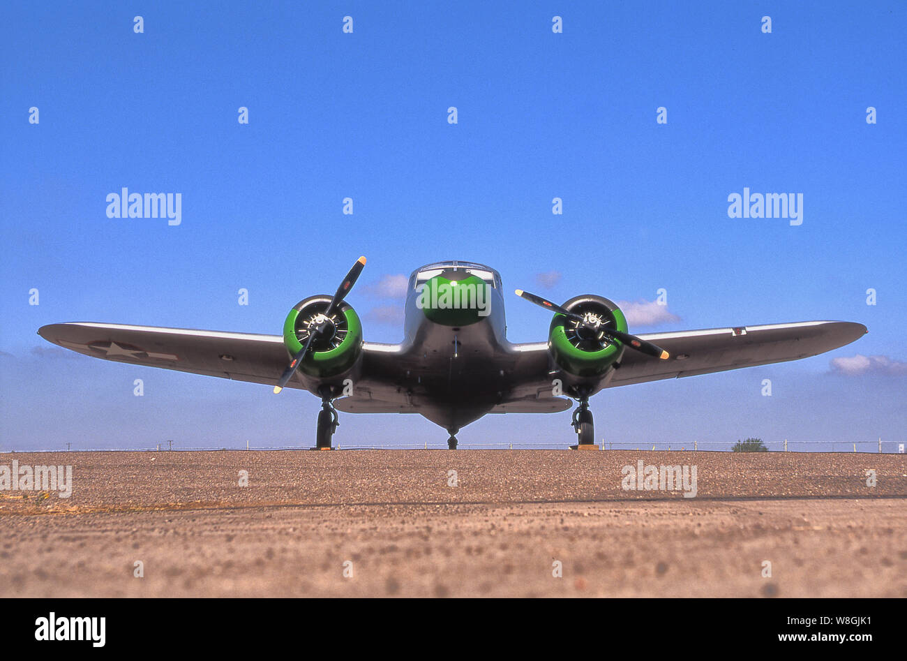 WWII Cessna UC-78 'Bombardero' de bambú aviones bimotor formador. Conocido también como T-50 y A-17 aviones de adiestramiento. Foto de stock