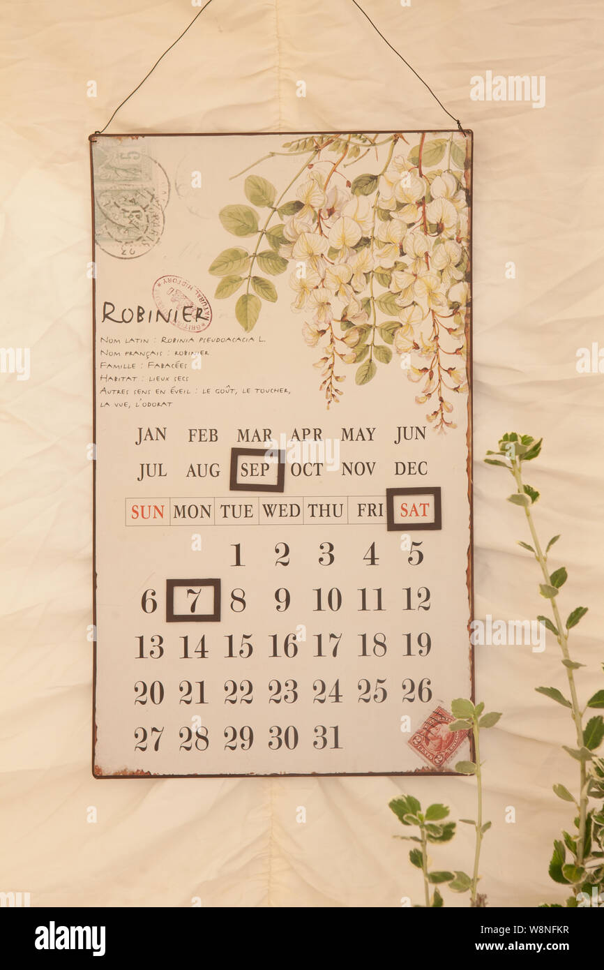 Calendario floral fotografías e imágenes de alta resolución Alamy
