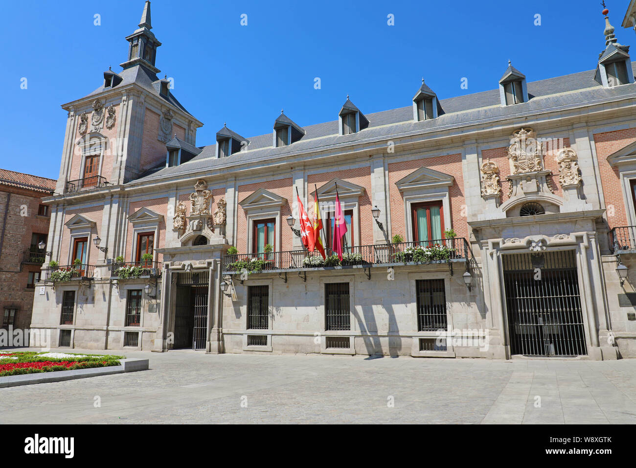 Palacio de la Casa de la Villa de Madrid, España Fotografía de stock