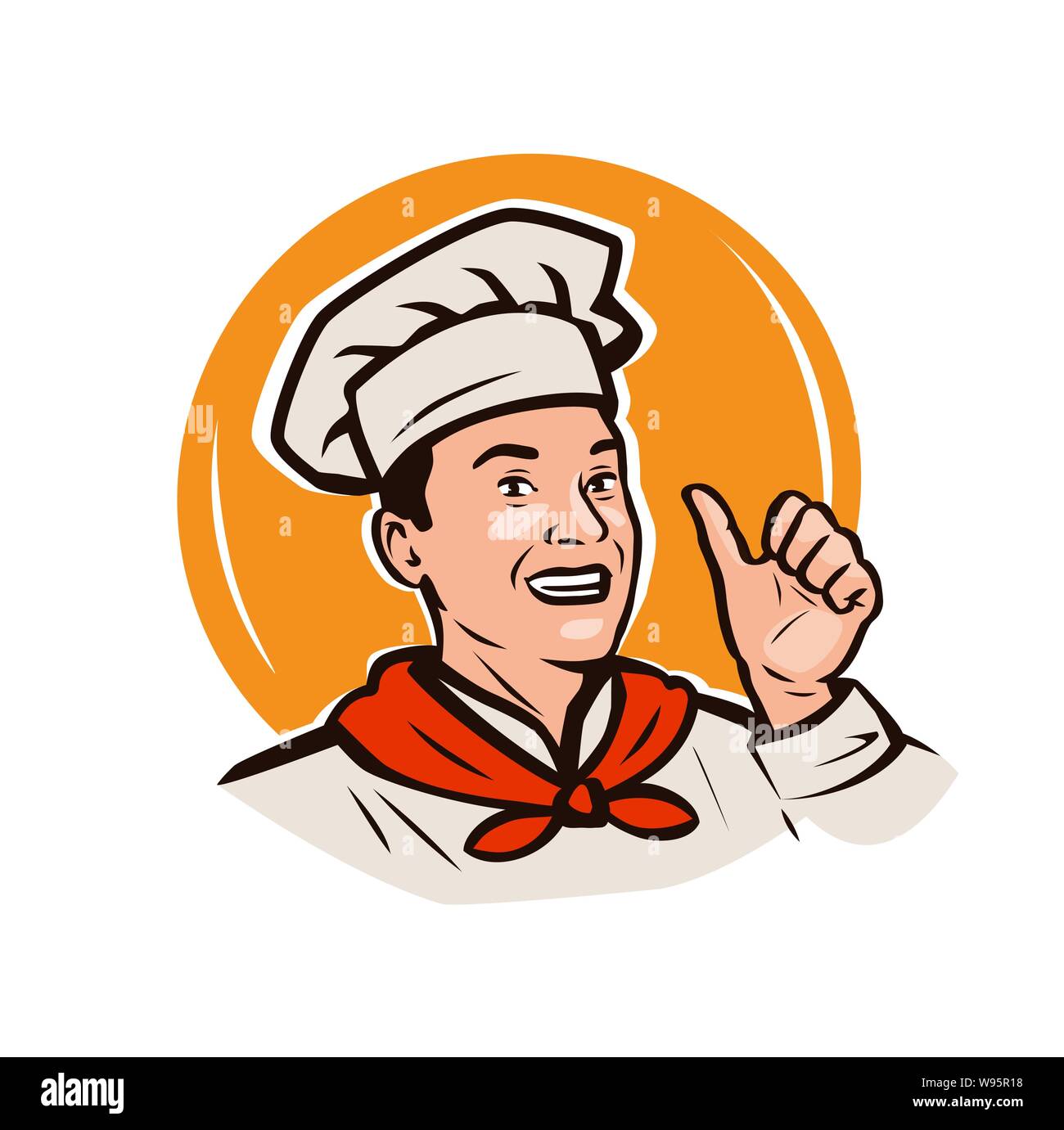 Gorro De Chef, Logotipo, Dibujos Animados, Restaurante, Hombre, Masculino,  Dedo, De Pie, dibujos animados, niño, cocinero png