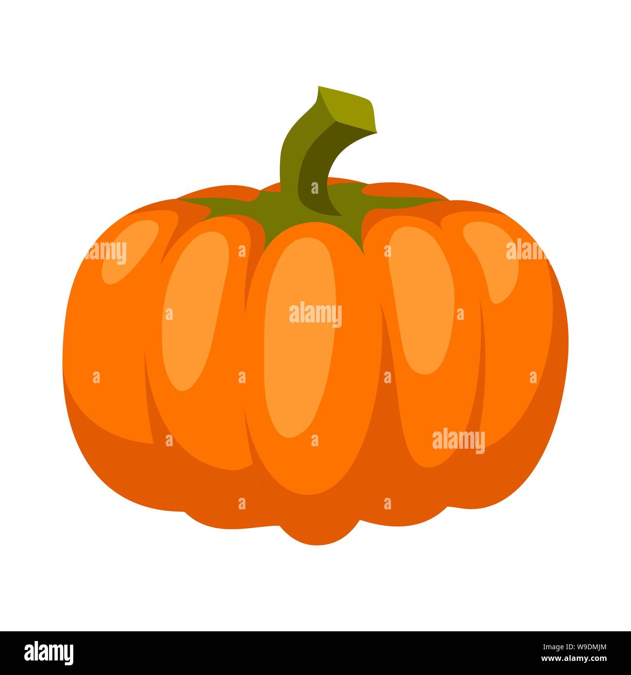 Ilustracion De Dibujos Animados De Calabaza Madura Imagen Vector De Stock Alamy