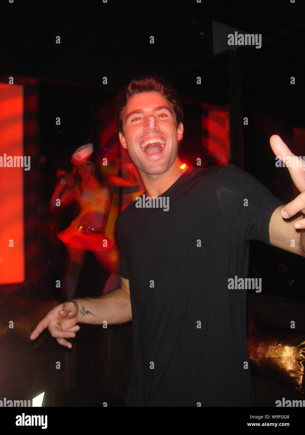 Miami, Estados Unidos de América. 12 de octubre de 2008. Jenner_Karu_101108_02_COBERTURA EXCLUSIVA MIAMI, FL - OCTUBRE 12 (COBERTURA EXCLUSIVA) personalidad de TV Brody Jenner Fiestas la noche en el club nocturno de Karu & y el 12 de octubre de 2008 en Miami, Florida City. Gente: Brody Jenner Foto de stock