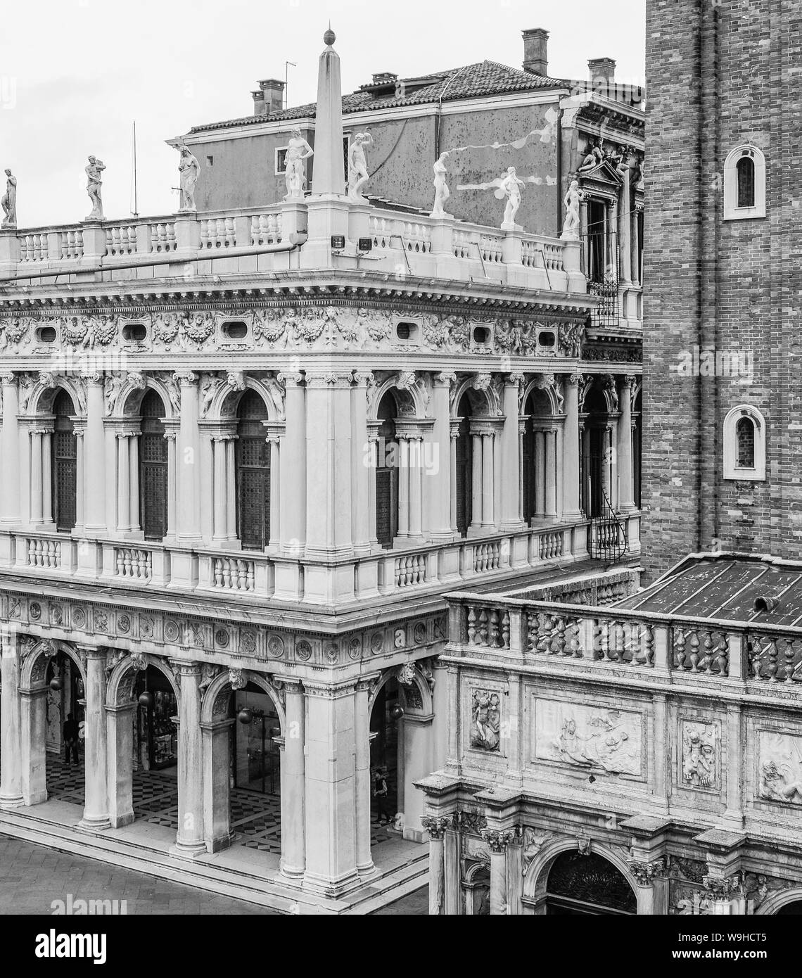 La Biblioteca Marciana, Venecia Foto de stock