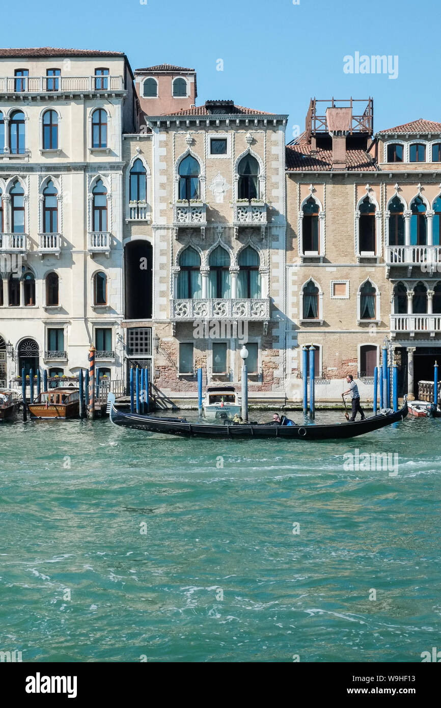 El Palazzo Contarini Fasan en el Gran Canal de Venecia Foto de stock