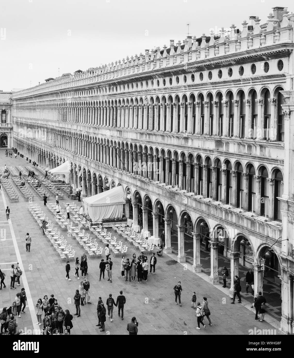 Las Procuratie Vecchie en la Piazza San Marco, Venecia Foto de stock