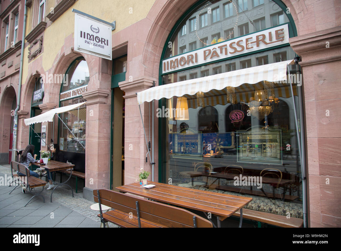 Cafetería Pastelería Iimori, Braubachstrabe Street, Frankfurt, Alemania  Fotografía de stock - Alamy